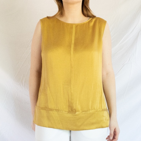 Vintage Gold Silk Top - Picture 3 of 5
